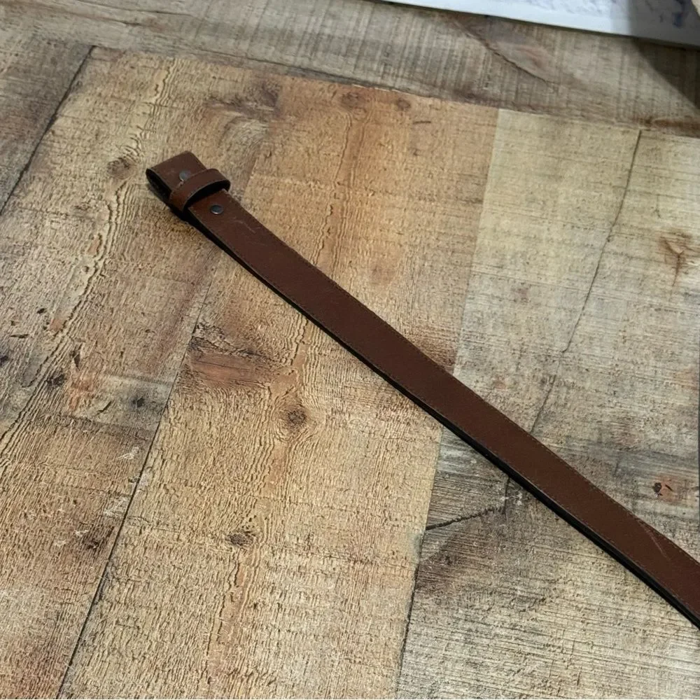 Shyanne Girls Leather Belt Brown Size 22